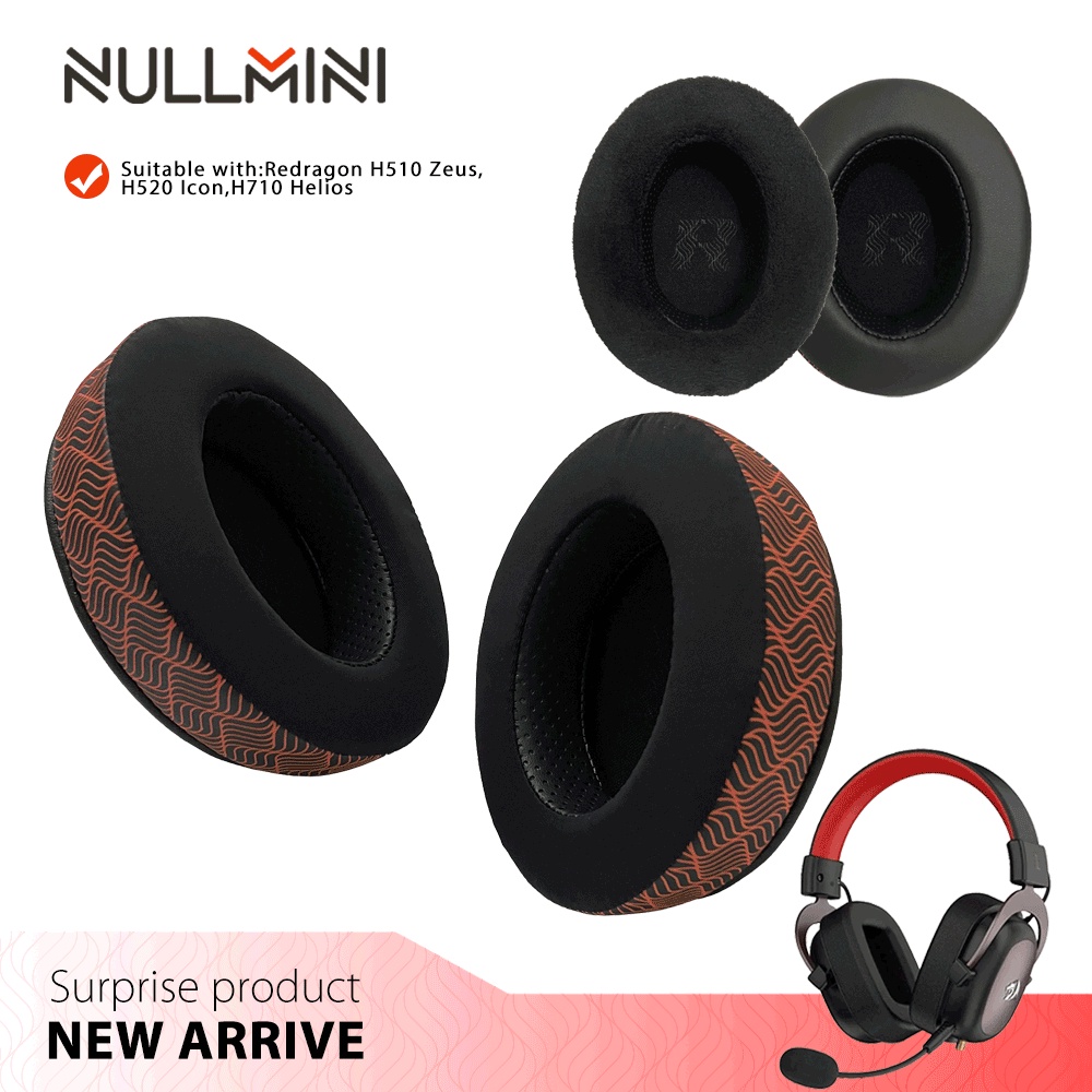 NullMini Cho Redragon H510 Zeus, H520 Icon, H710 Helios Tai Nghe Thay Thế Tai Nghe Tay Áo Bịt Tai Th