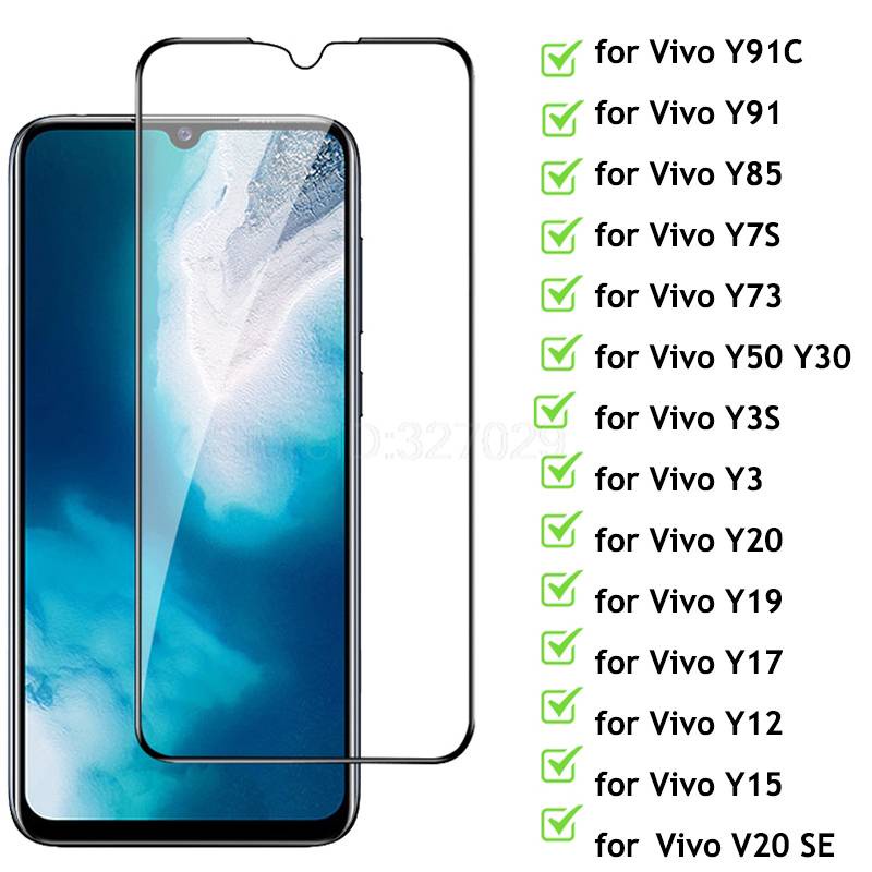 Kính Cường Lực 9D Cho Vivo Y91C Y91 Y85 Y7S Y73 Y50 Y20 Y19 Y17 Y15 Y12 Y11 Y30 Y3S Y3 X7 X6 Plus X2