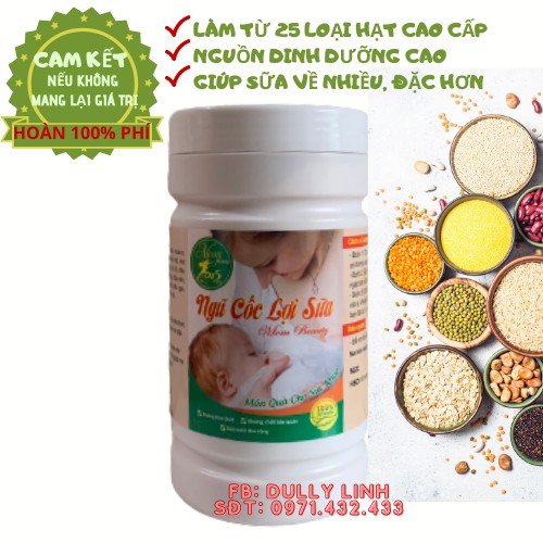 [GIÚP SỮA MẸ DỒI DÀO] 1KG Ngũ Cốc Lợi Sữa Mẹ , Từ 25 Loại Hạt, Bột Ngũ Cốc Lợi Sữa  Cho Mẹ Cao cấp,Giúp Mẹ Nhiều Sữa