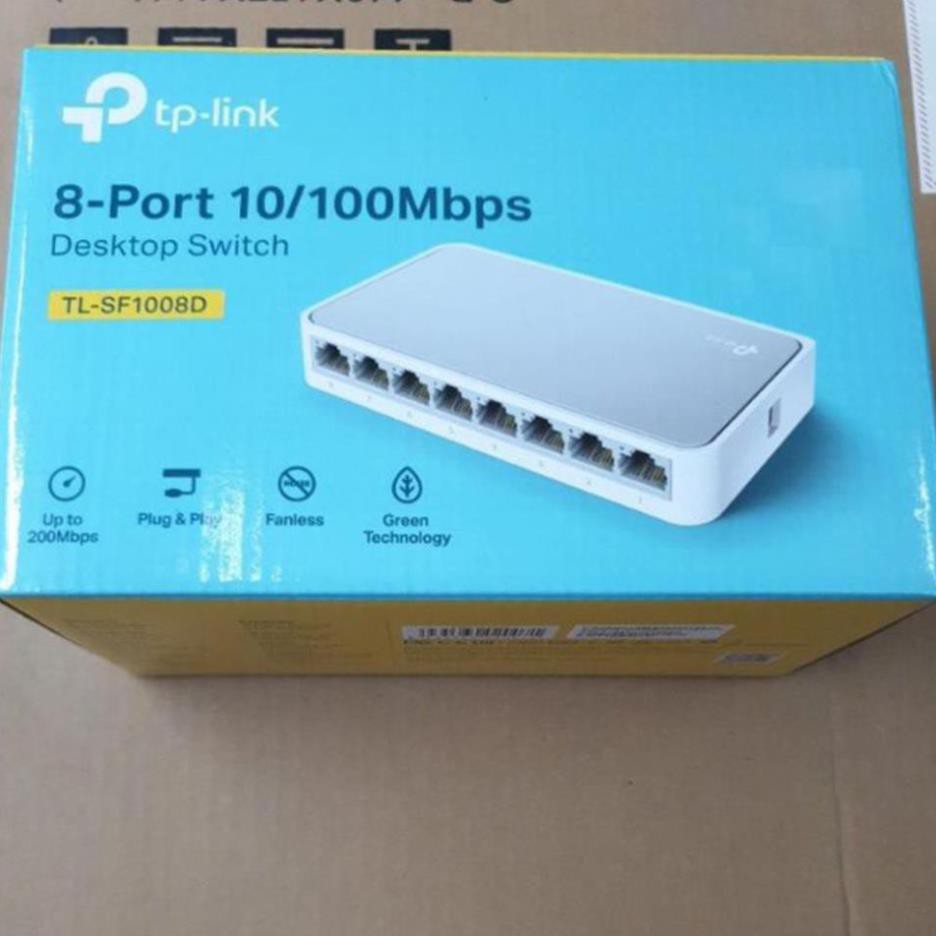 Bộ chia mạng 8 cổng TP-Link TL-SF1008D - Bộ Chia Tín Hiệu 8 cổng 10/100Mbps - BH 5 năm