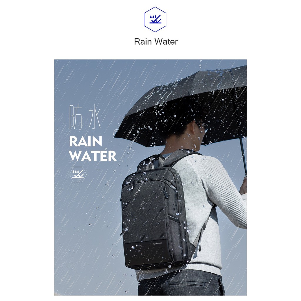 Balo Đi Học Đựng Laptop 15.6 Inch Có Thể Mở Rộng Nhẹ Nhàng Mới Cho Nam