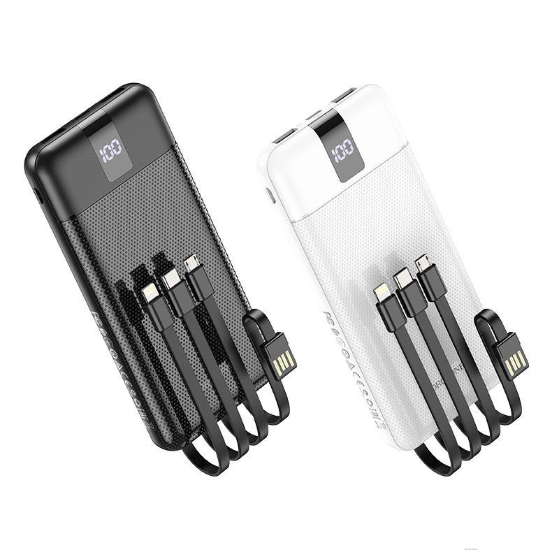 SẠC DỰ PHÒNG Borofone BJ20 10.000mAh kèm cáp sạc 3 cổng Micro/Typec/táo - Chính hãng bảo hành 12 tháng