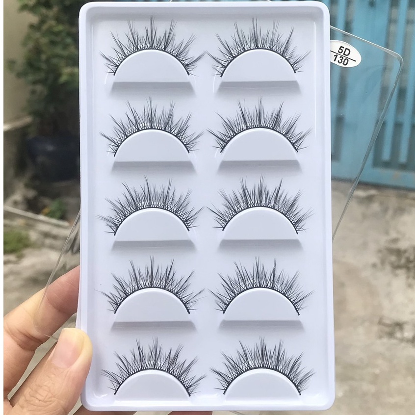 Lông Mi Giả Tự Nhiên 3D 5D Mềm Nhẹ Cao Cấp 5 Cặp