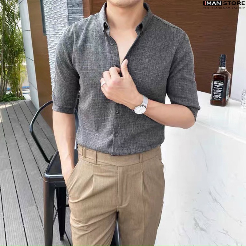 Áo Sơ Mi Nam Dài Tay VẢI ĐŨI [Cao Cấp], Sơ Mi Nam Hàn Quốc Công Sở Chất Vải Đũi Thoáng Mát, Bền ĐẸP | BigBuy360 - bigbuy360.vn