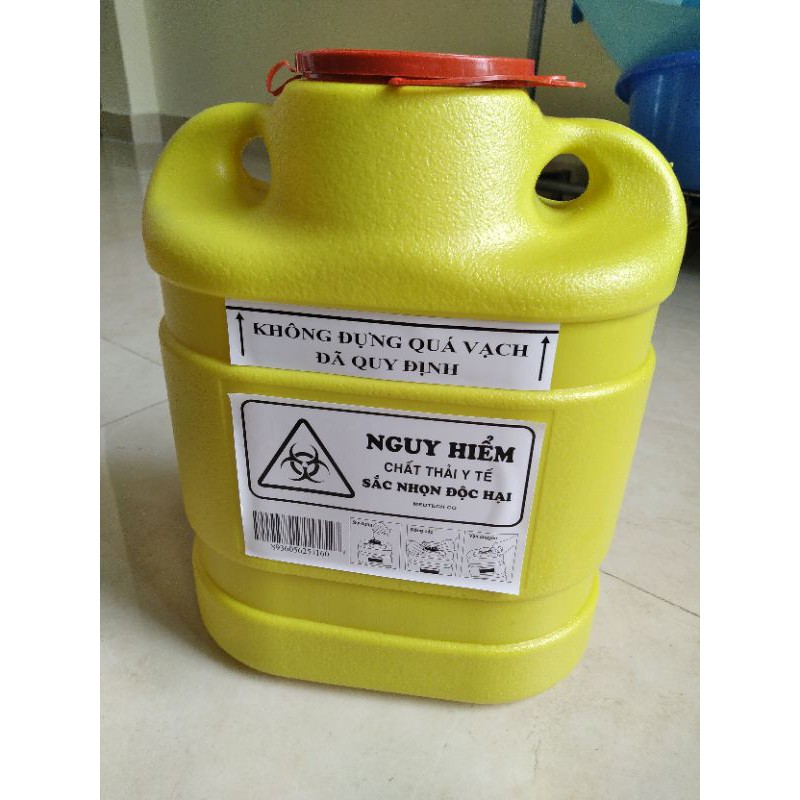 BÌNH HỦY KIM TIÊM, BƠM TIÊM_dung tích 6,8lít