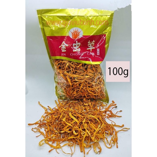 ĐÔNG TRÙNG HẠ THẢO KHÔ- LOẠI 1- DINH DƯỠNG- 100GRAM