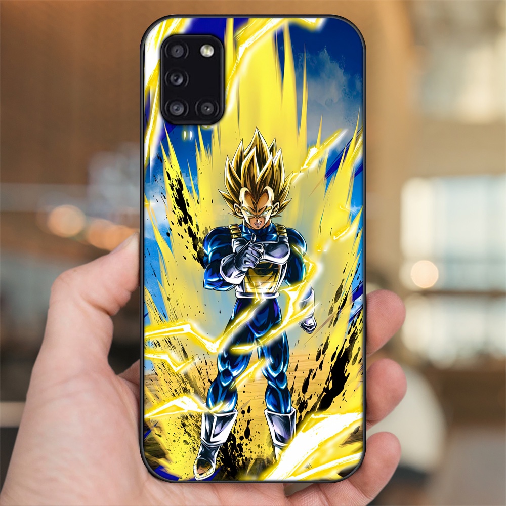 Ốp lưng Samsung A31 viền đen in hình Vegeta Dragon Ball