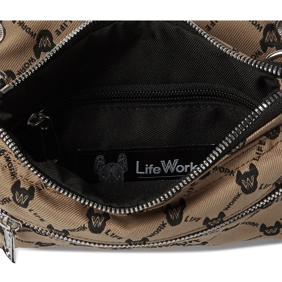 Túi đeo chéo Lifework Jacquard Monogram 3WAY Bag LW225BG453