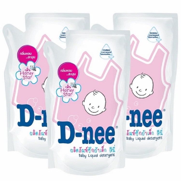 Nước giặt xả Dnee gói hồng 600ml M160