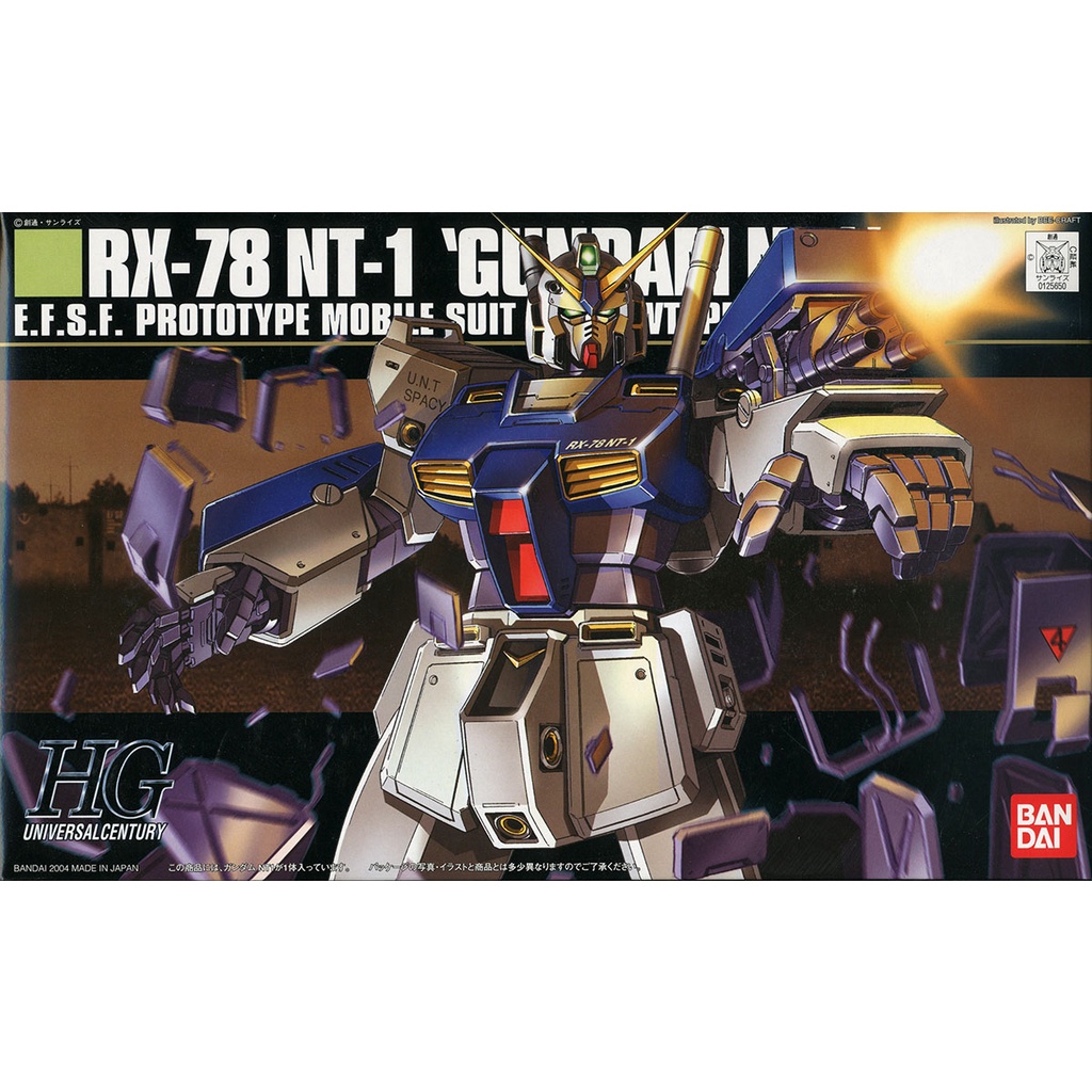 Mô Hình Gundam HG RX-78 NT-1 Bandai 1/144 HGUC Đồ Chơi Lắp Ráp Anime Nhật