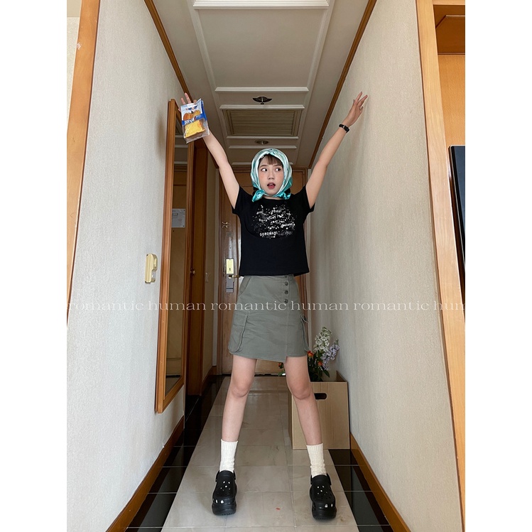 Áo Thun Cotton Nguyên Chất Ngắn Tay In Họa Tiết vintage Mẫu Mới 2022 Thời Trang Mùa Hè Cho Nữ