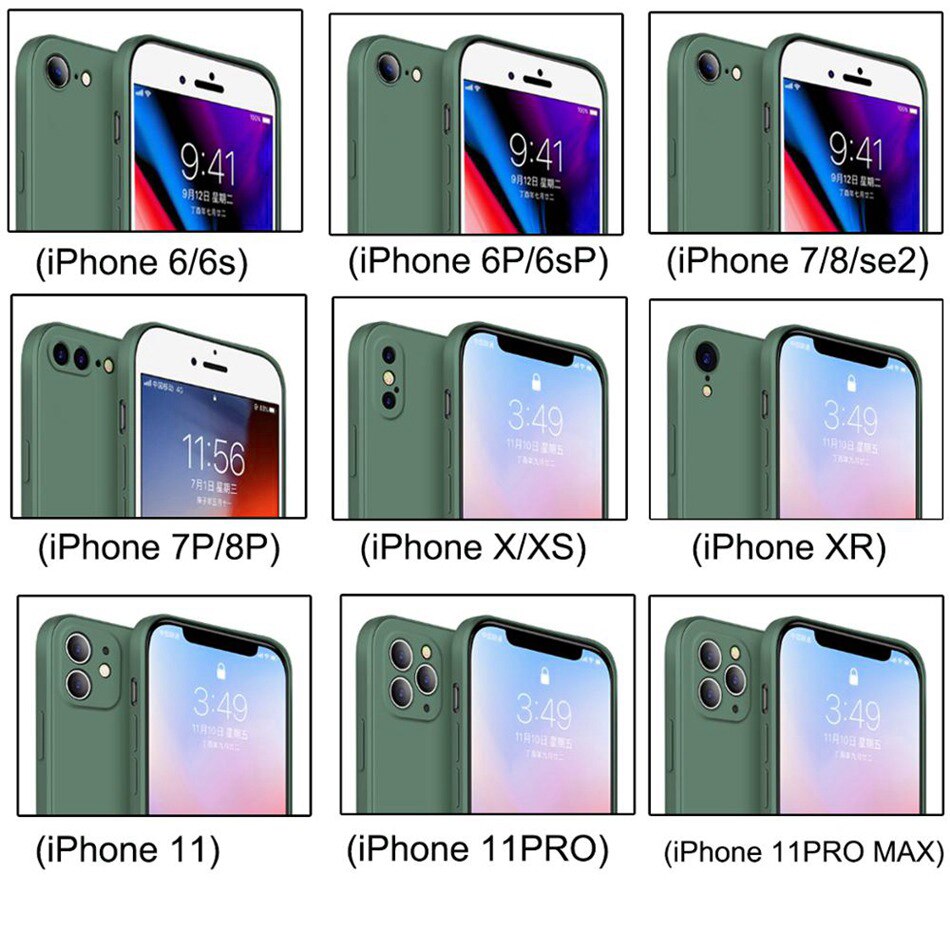 Ốp lưng hợp thời trang cho Apple iPhone 11 PRO MAX 12 SE 2 2020 6 6S 7 8 PLUS 7 + 8 + X XS MAX XR | BigBuy360 - bigbuy360.vn