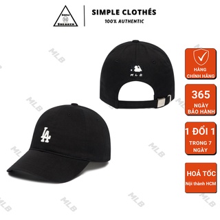 Mũ mlb rookie ball cap la dodgers🔥chính hãng🔥nón mlb la mini logo màu đen - simple sneaker