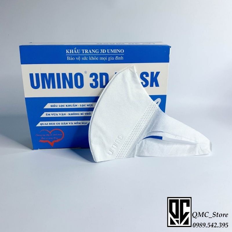 KHẨU TRANG KHÁNG KHUẨN 3D UMINO CÔNG NGHỆ NHẬT BẢN