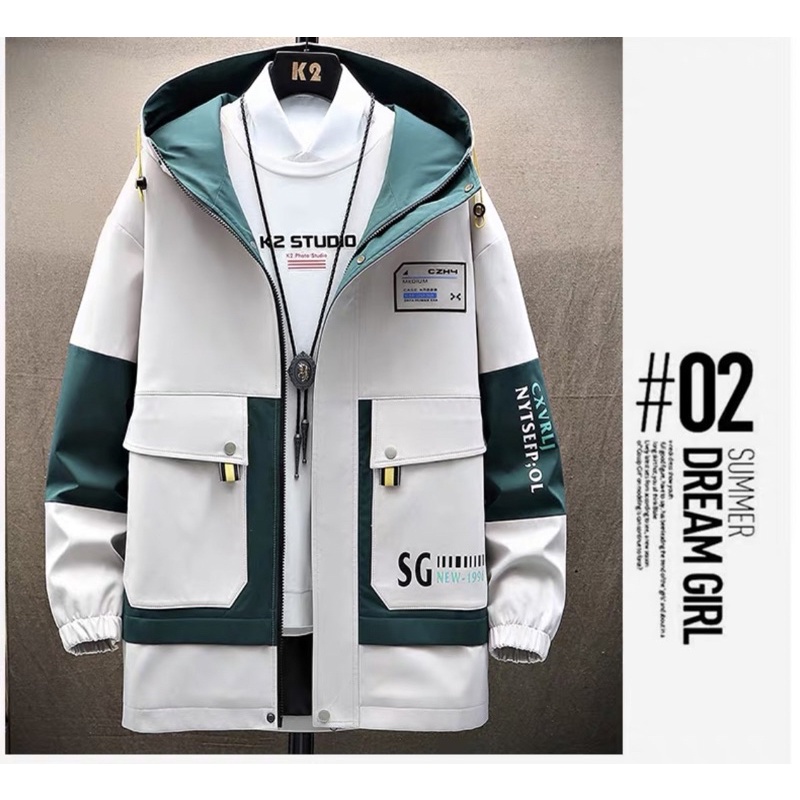 ÁO KHOÁC KAKI Nam phối 2 lớp