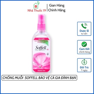 XỊT CHỐNG MUỖI SOFFELL HƯƠNG HOA LỌ 80ML BẢO VỆ CHO CẢ GIA ĐÌNH BẠN