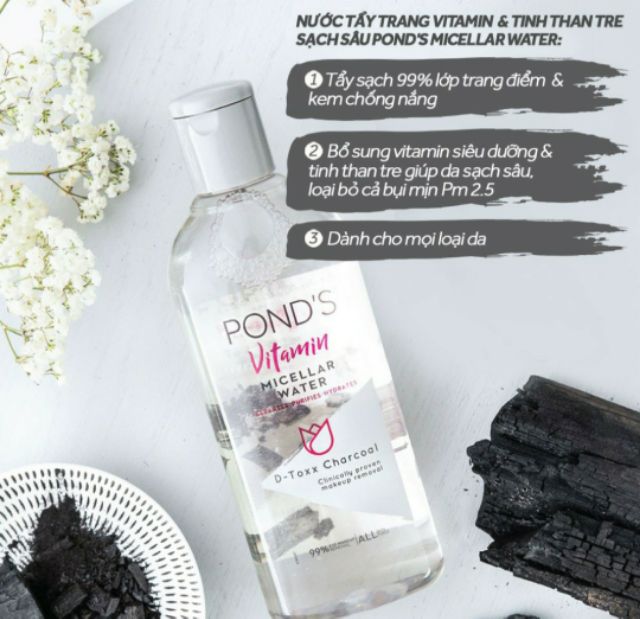 Nước tẩy trang Vitamin Pond's Micellar Water 100ml