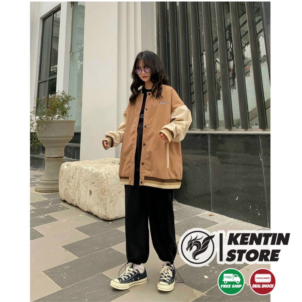 Áo khoác dù ngoại Boomber bóng chày Wasnotp cho nam nữ và cặp đôi form rộng dáng Unisex Ulzzang Phối Màu Hot Trend | BigBuy360 - bigbuy360.vn