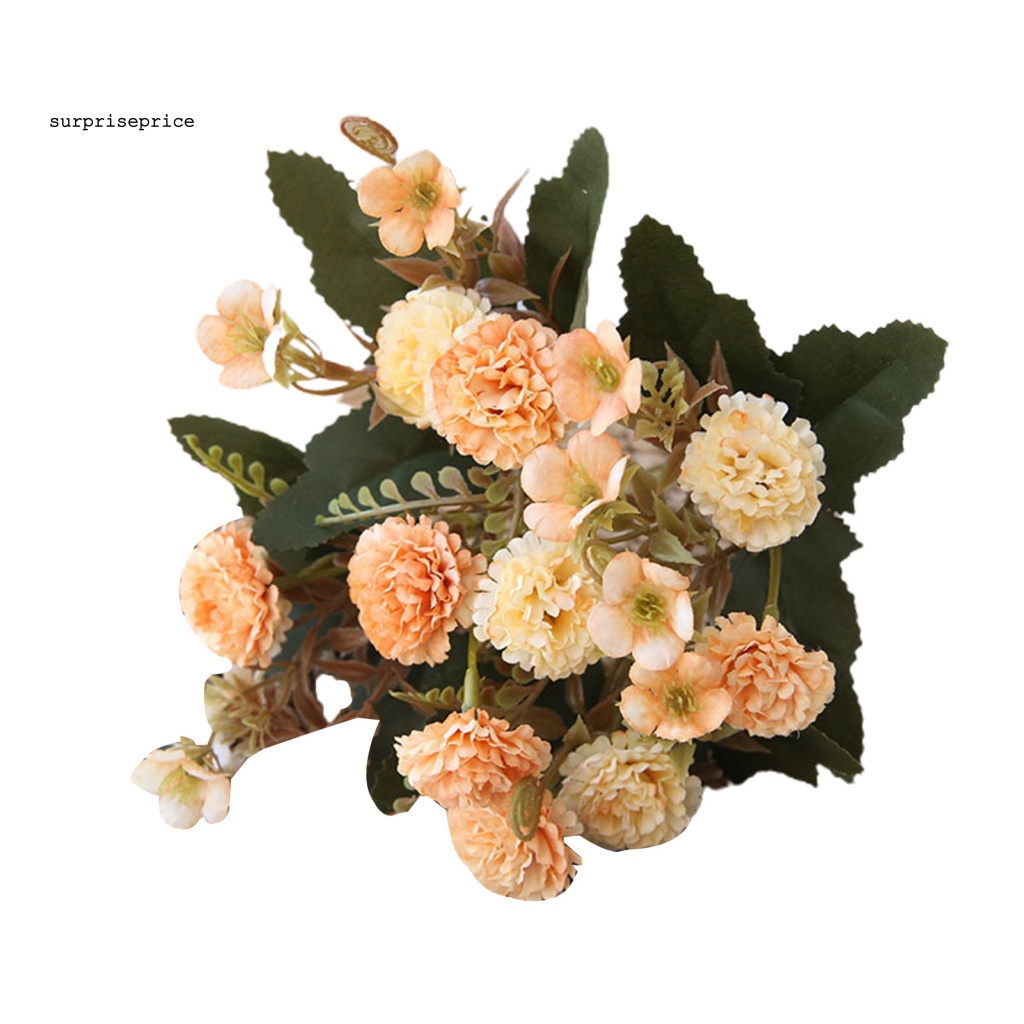 Bó Hoa Cẩm Chướng Nhân Tạo Bằng Lụa Trong Suốt Cho Trang Trí Nhà Ở