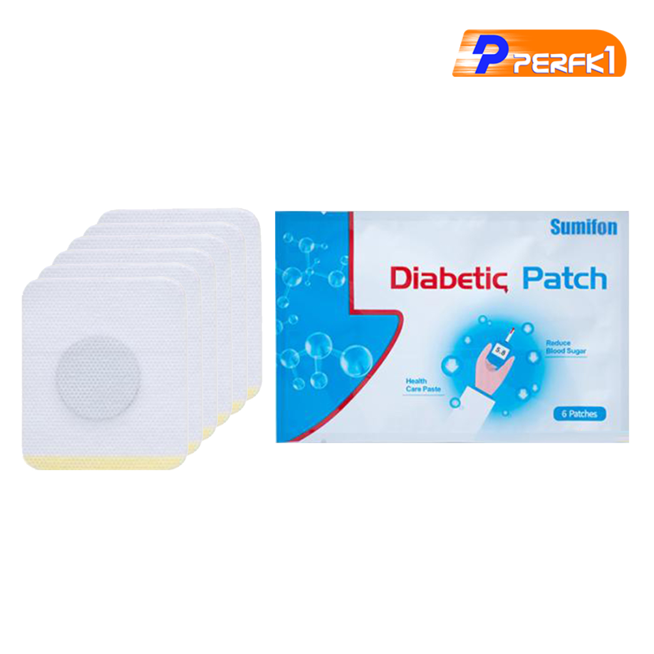 Hot-High Blood Sugar 6 Pcs/1Bag Diabetes Plasters Diabetes Patch Diabetes Pads