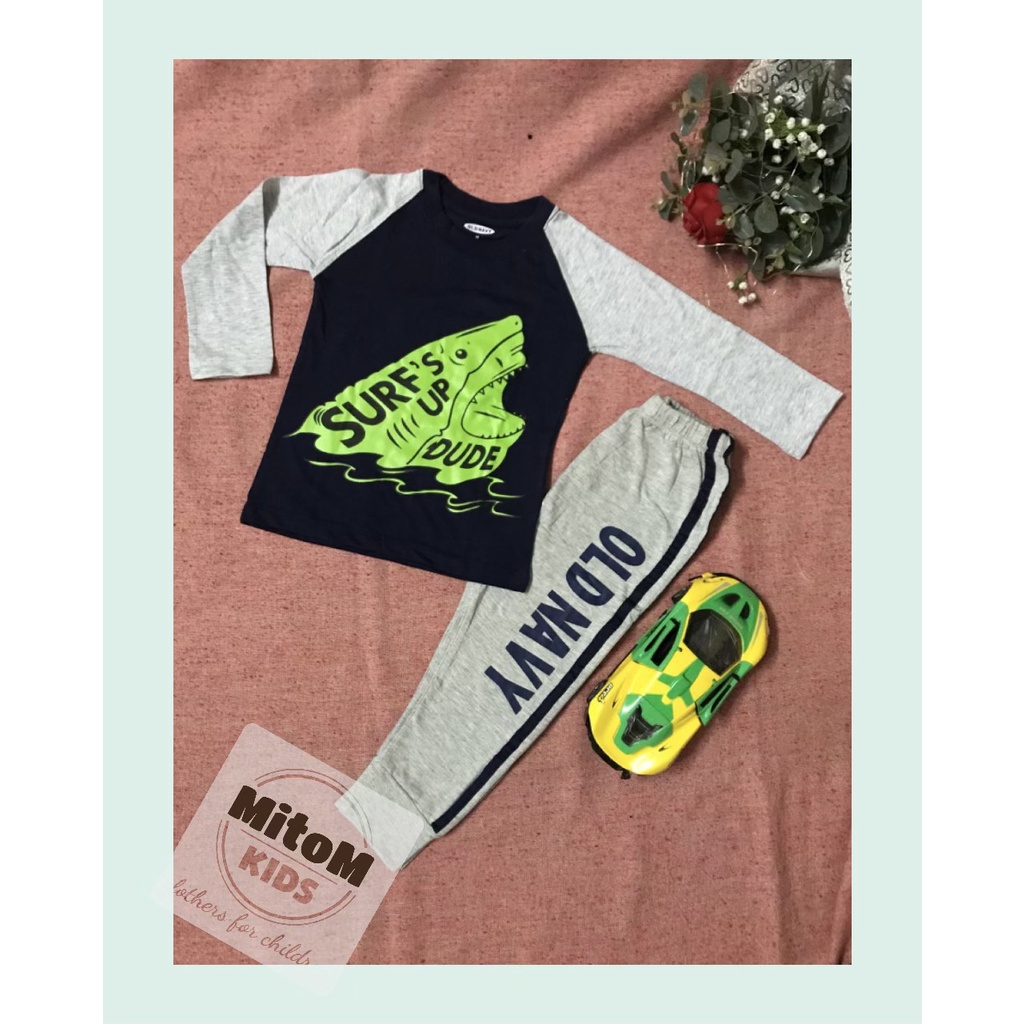 Bộ đồ dài tay OLD NAVY ♥️ FREESHIP ♥️ Chất cotton xuất khẩu mềm mịn, thấm hút mồ hôi, co giãn cực tốt, hình in không nổ