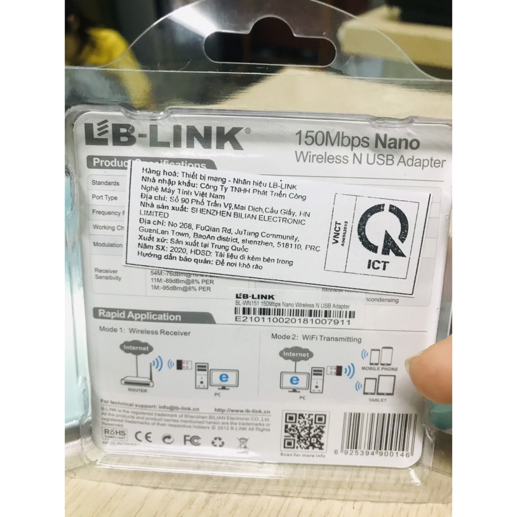 Đầu thu wifi LB Link 151