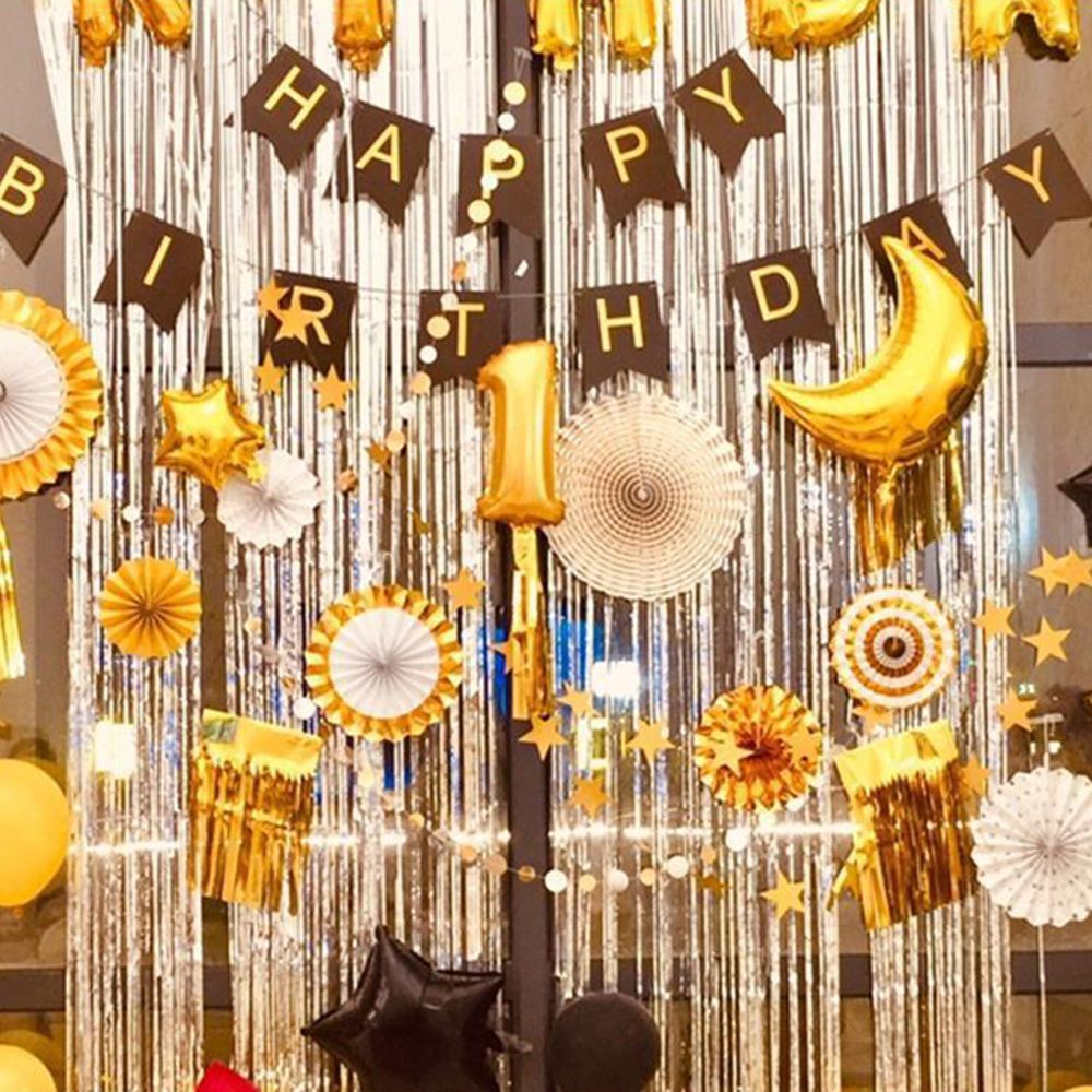 Rèm Tua Rua Ánh Kim Lấp Lánh Nhiều Màu Kích Thước 1x2m Dùng Trang Trí Tiệc Cưới