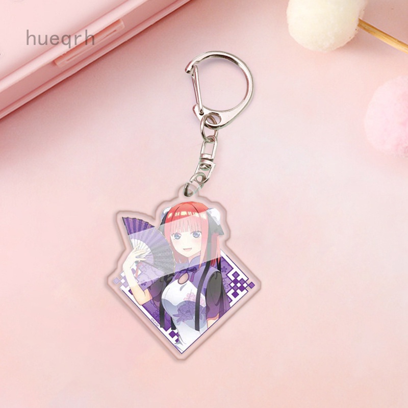 Móc khóa nhựa acrylic hình nhân vật anime Nakano Ichika Nino Miku Yotsuba Itsuki Sisters Heart