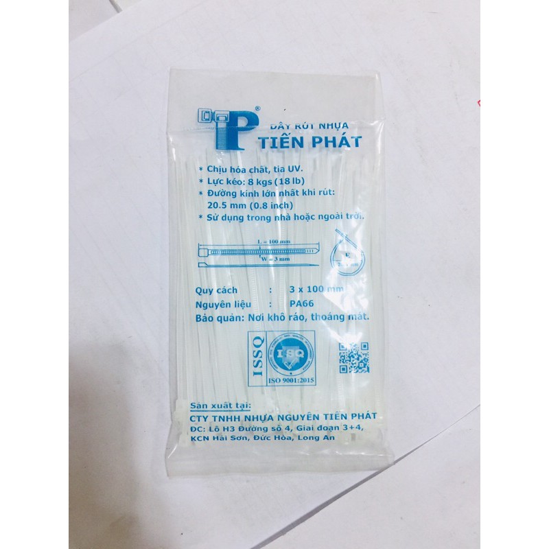 Dây rút-dây thít trắng 10-15-20-25-30-40 cm