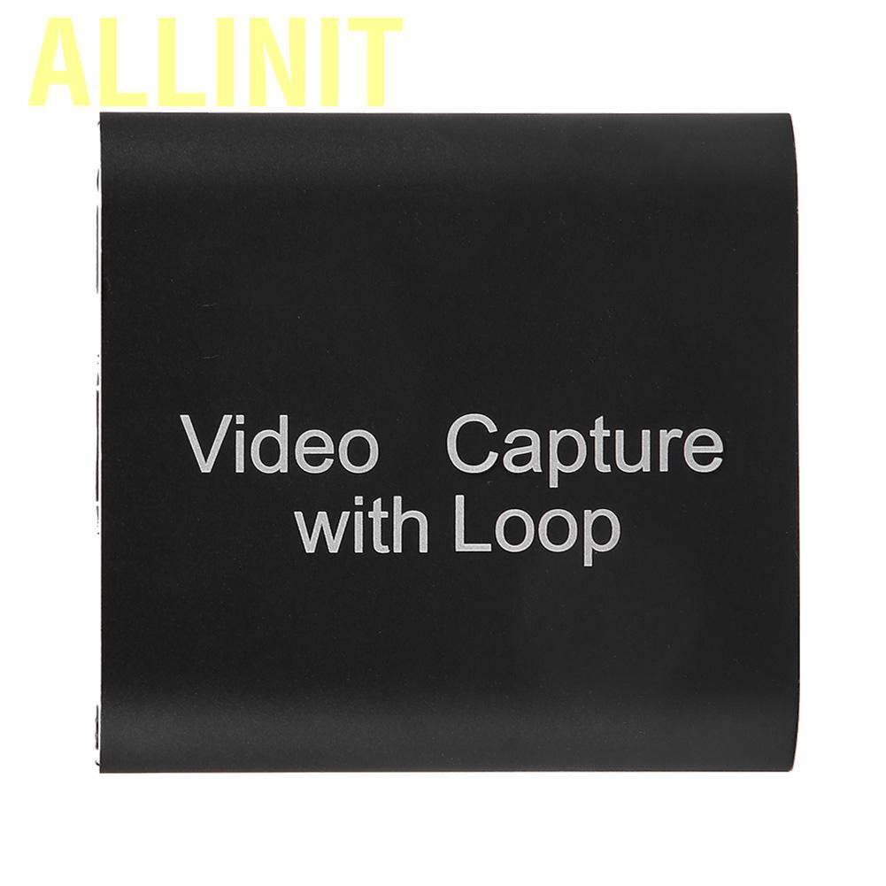 Allinit 1080P 4K HDMI Video Capture Card HD Live USB to with Loop Out