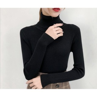 Áo Len Nữ Quảng Châu Cổ Lọ Chất Đẹp Thiết Kế Trẻ Trung Sang Chảnh