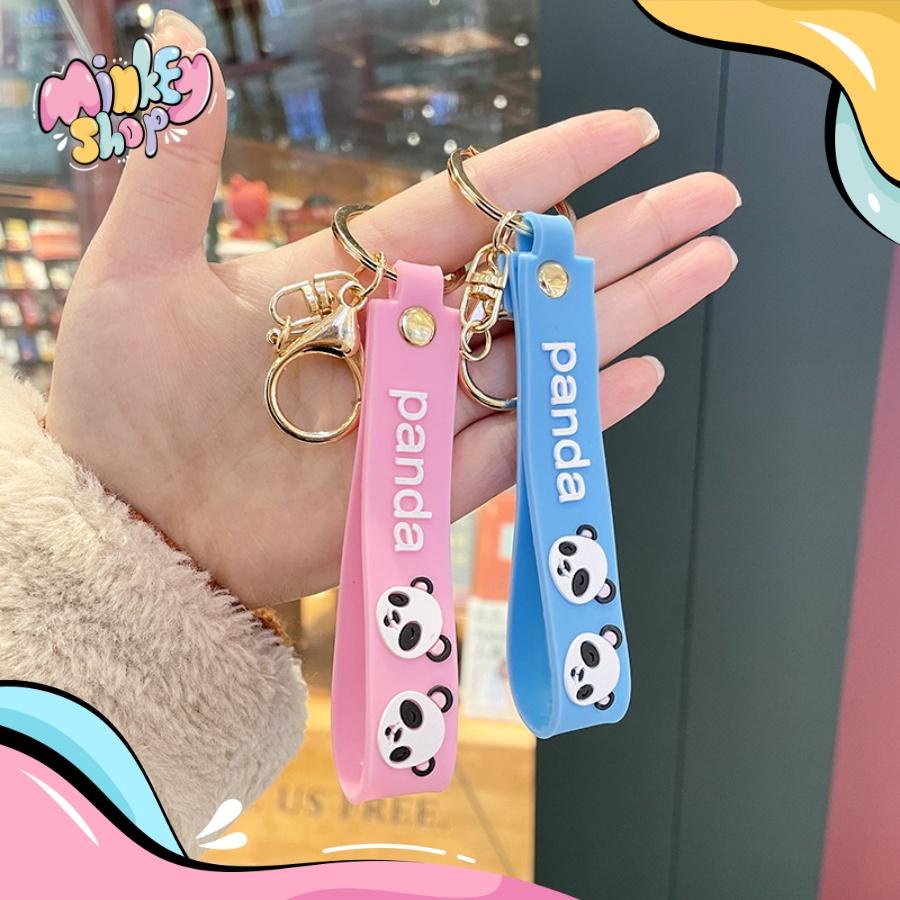 Móc Khoá Gấu trúc Panda Đáng Yêu Dễ Thương Nhiều Mẫu Phụ Kiện Túi Xách, Balo, Cặp Xách, Ô tô, Xe máy Cute 02MKG -Minkey