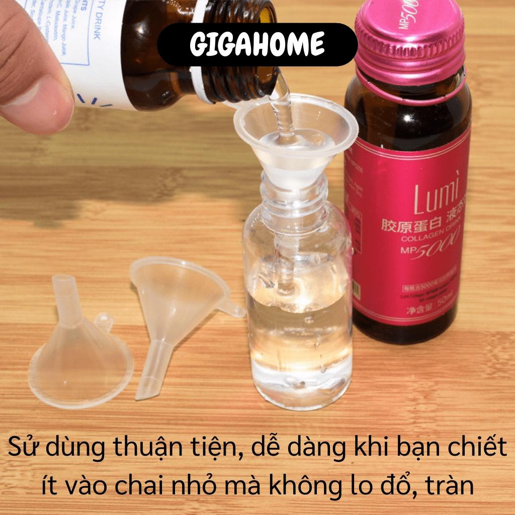 Phễu Mini GIGAHOME Combo 10 Phễu Nhựa Rót Chiết Dung Dịch, Nước Hoa Vào Lọ 5ml, 10ml 9402