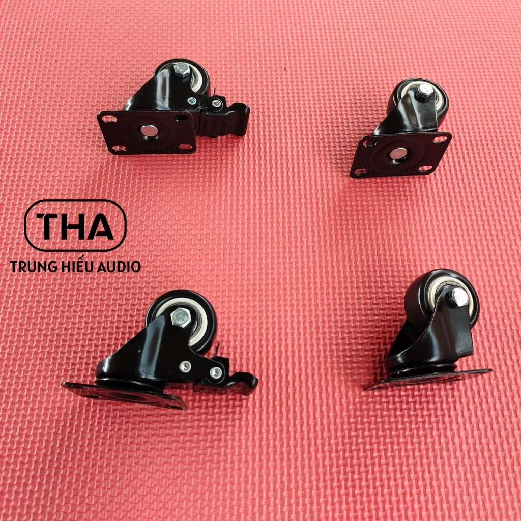 Bánh Xe Đẩy Loa Hàng Nhập 50mm, Bánh Xe Loa Kéo Cao Su Loại Tốt  - Trung Hiếu Audio