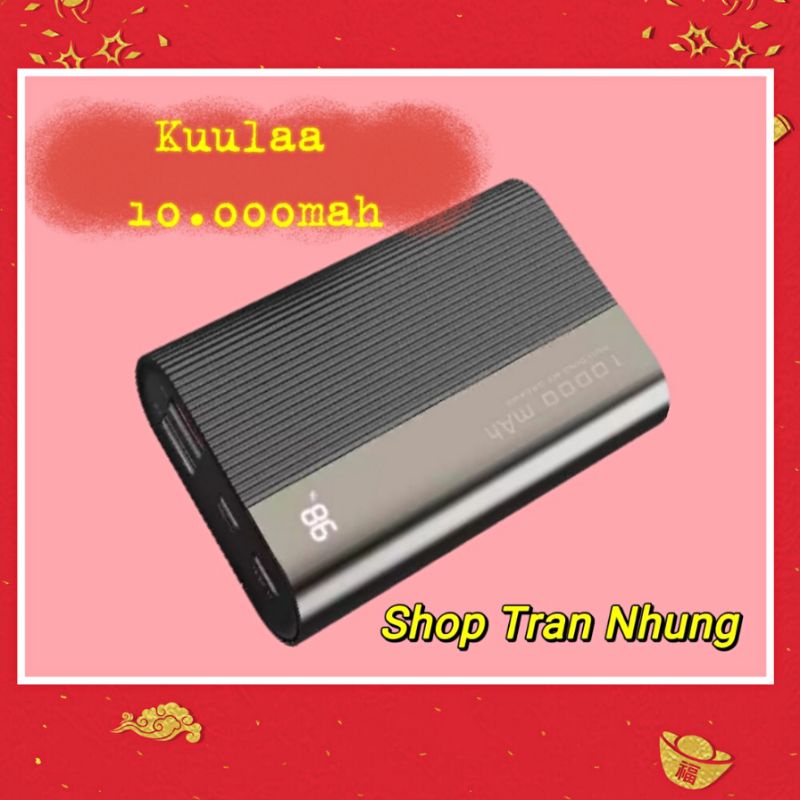 Pin kuulaa 10.000mah sạc nhanh 18w ( Trắng)