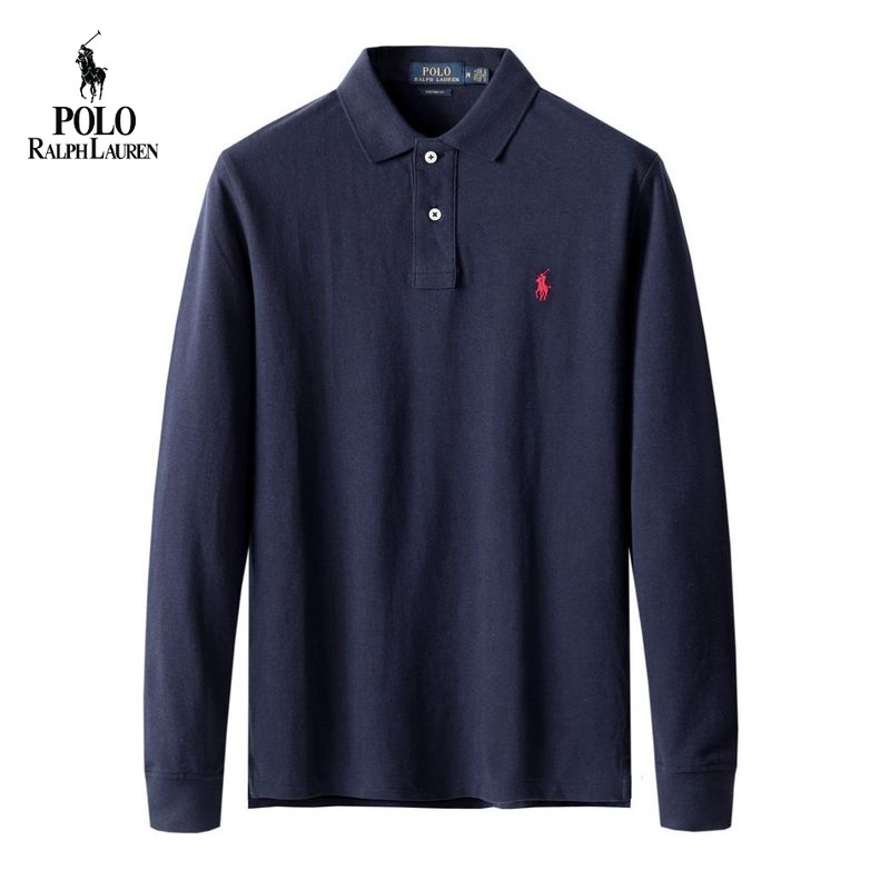 Áo Thun Polo Dài Tay Chất Liệu Cotton Thêu Logo Ralph Lauren 11 Màu Thời Trang Dành Cho Nam