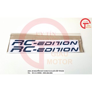 [TRANG TRÍ XE] CẶP TEM PHẢN QUANG DÁN PHUỘC RC EDITION MÀU XANH
