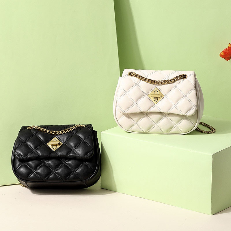 Túi đeo vai IELGY cỡ nhỏ phối dây đeo sợi xích thời trang xuân hè cho nữ