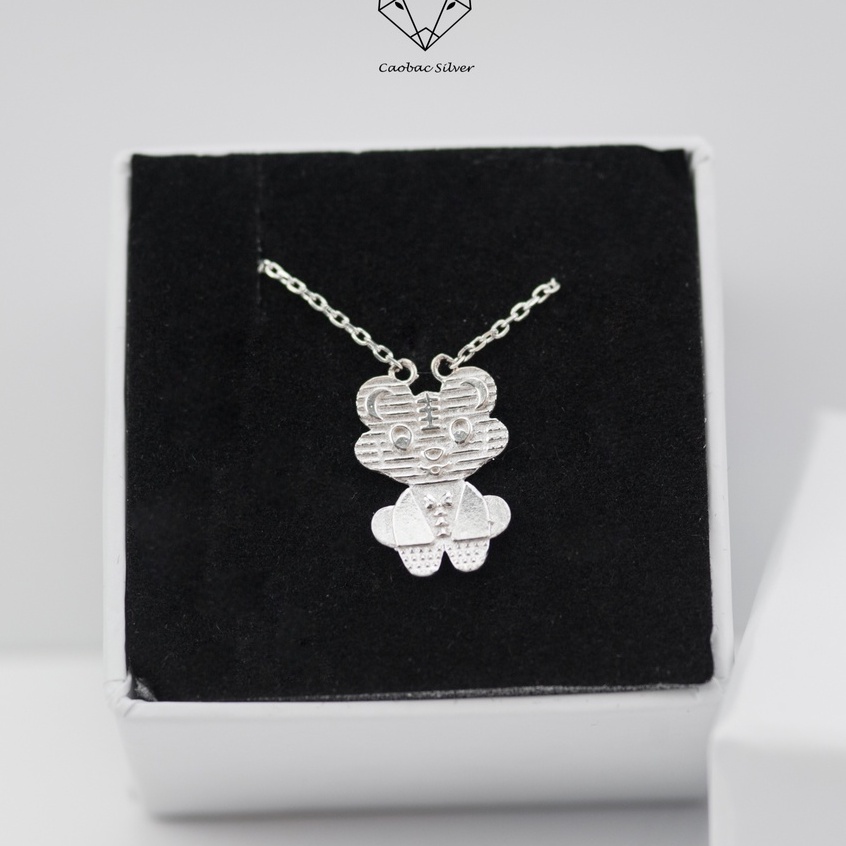 Dây Chuyền Bạc Ta CaoBac Jewellery Cho Nữ Hình Con Giáp Hổ Đơn Giản Phong Cách Cá Tính