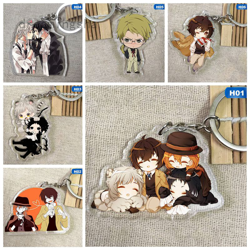 Dreamingsha Evryshingok Móc Khóa Acrylic Tùy Chỉnh In Hình Bungou Stray Dogs Atsushi Anime