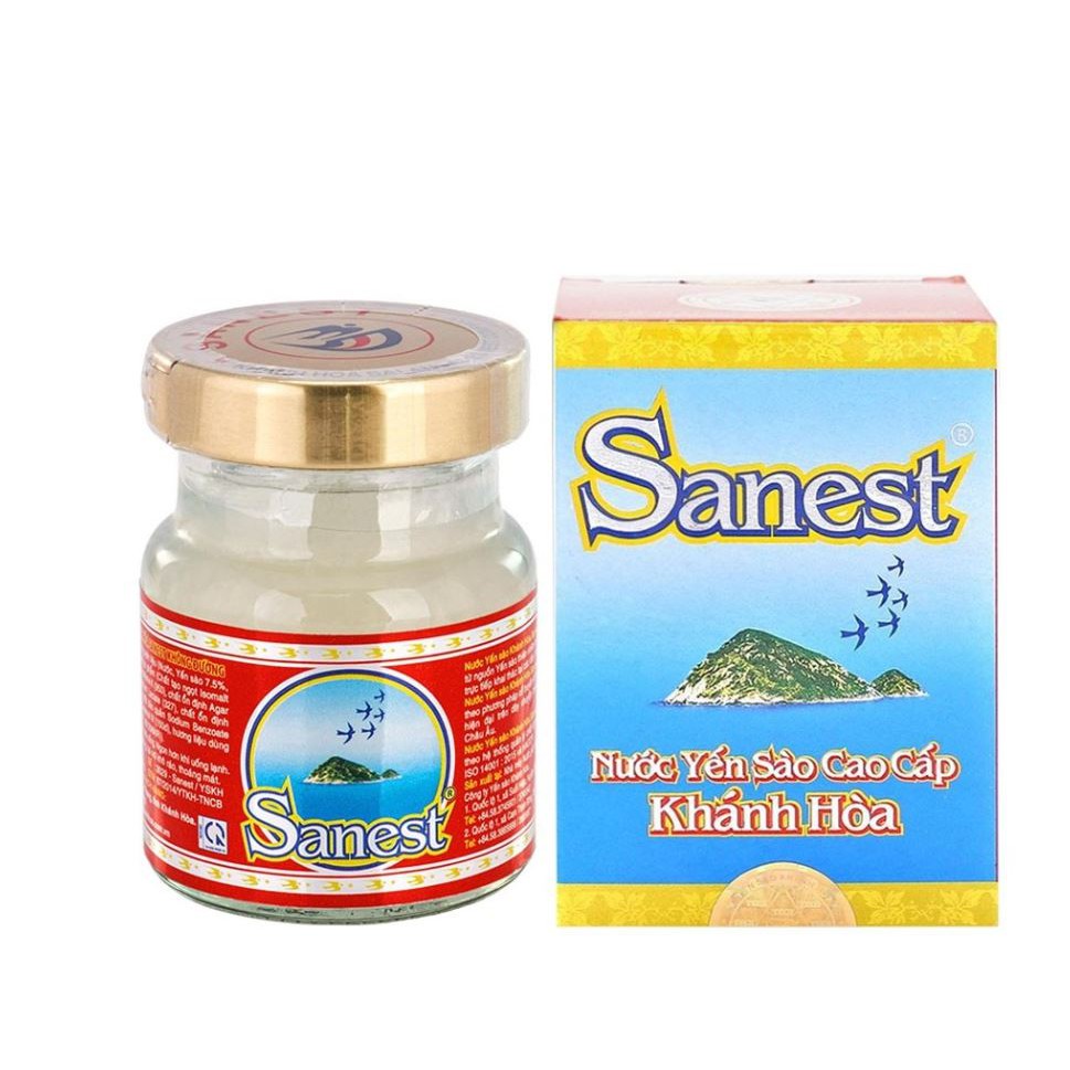 Nước Yến Sanest Khánh Hoà🍁Siêu rẻ🍁 Yến Sào Sanest Lọ 70ml Có Đường Và Không Đường | BigBuy360 - bigbuy360.vn