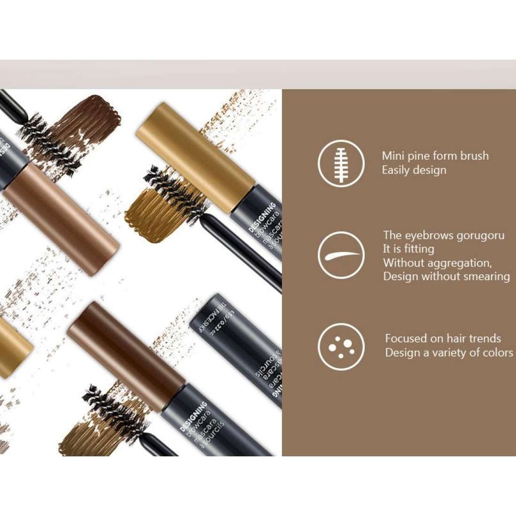 [Nhiều Tone Màu] Mascara Định Hình và Tạo Màu Chân Mày The Face Shop Designing Browcara 6.5g (Vacosi_Officialstore)