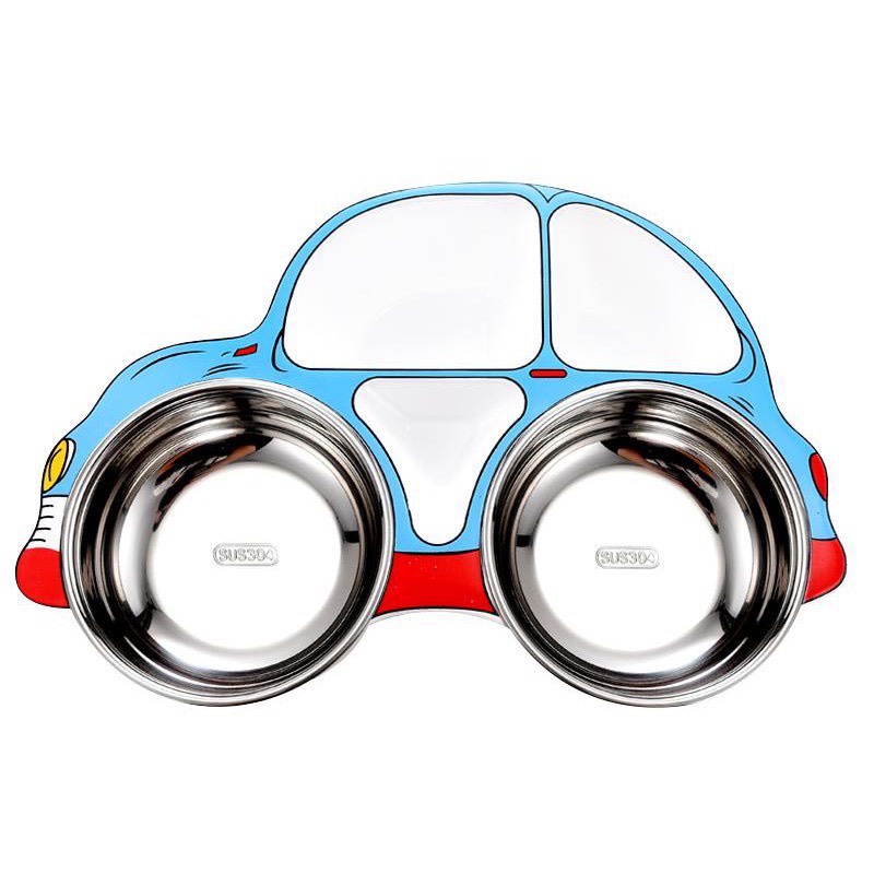 Khay cơm cho bé, đồ dùng ăn dặm inox cao cấp Royalcare phù hợp BLW,, kiểu Nhật và ăn dặm truyền thống