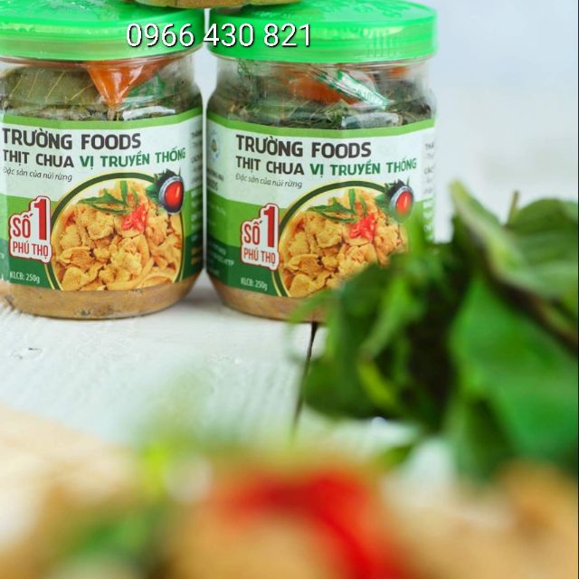 combo 5 hộp thịt chua vị truyền thống - Trường Foods