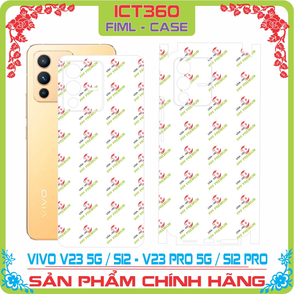 Dán mặt sau, Dán Lưng VIVO V23 5G / VIVO S12 / Vivo V23 Pro / Vivo S12 Pro PPF 4 lớp Chống Trầy Xước Cao Cấp