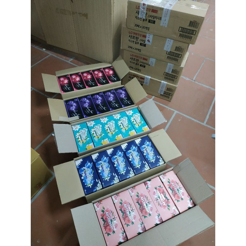 Combo 5 hộp giấy thơm Aroma dùng cho máy giặt khô LG styler