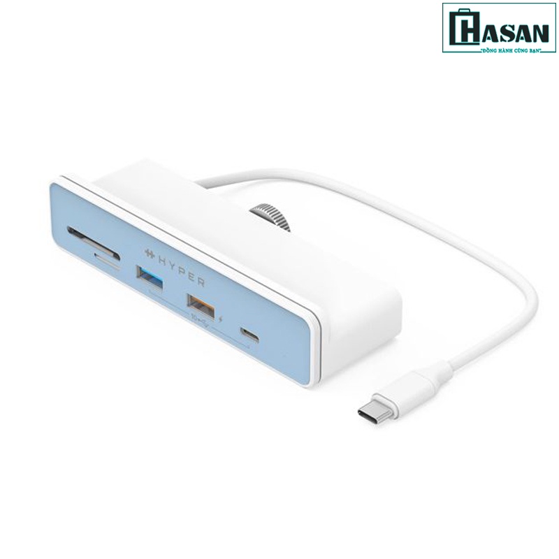Cổng chuyển chuyên dụng iMac 24 inch HYPERDRIVE 6 in 1 USB-C HUB - HD34A8 kèm 7 miếng dán theo màu iMac 24 inch