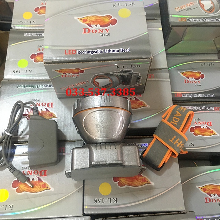 Đèn pin soi ếch, đèn pin phượt Dony KL 158 siêu tiết kiệm điện