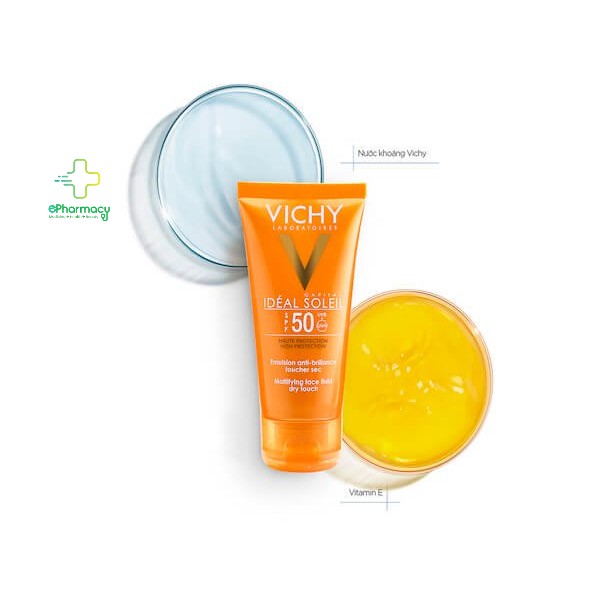 Kem Chống Nắng Vichy Capital Ideal Soleil SPF 50 UVA/UVB không nhờn rít