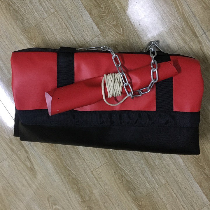 Vỏ bao cát 2 lớp 1m+dây xích treo